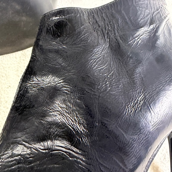 Le Château Luxe Black Leather Stiletto Ankle Boots Made in Italy Size 38 - Picture 13 of 14